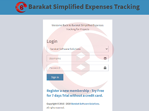 Barakat Simplified Expense Tracking for Project / Barakat Software Solutions